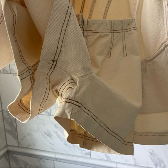 🏷️ VINTAGE Fore Warned Denim Skort/Jumper/Romper - Picture 4 of 15